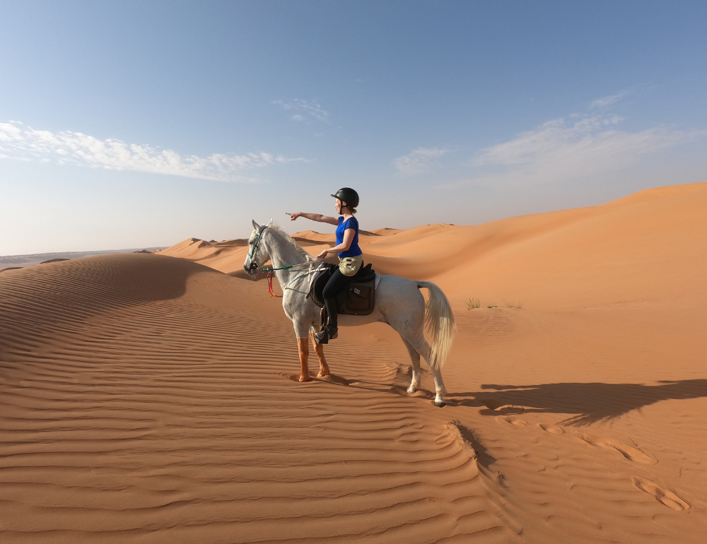 Randonnée équestre à Oman entre désert du Wahiba et Wadis omanais