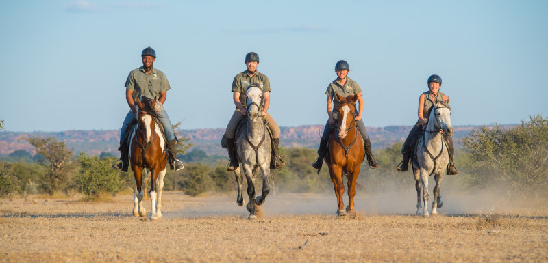 Safari à cheval au Botswana en itinérance