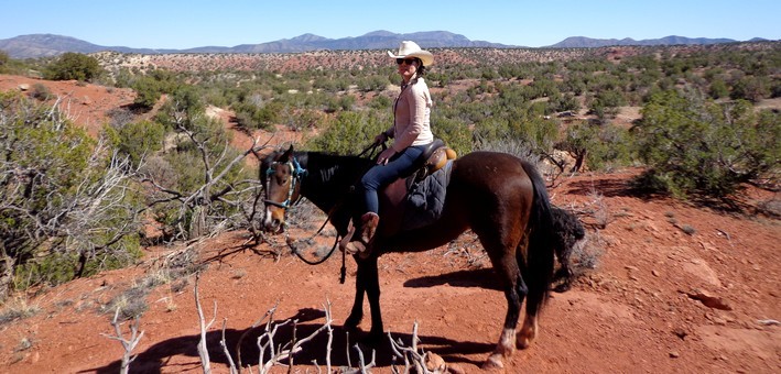 Randonnée équestre aux etats-unis chez les cow-girls du Nouveau-Mexique