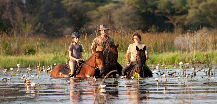 Safari à cheval au Botswana et exploration du delta de l